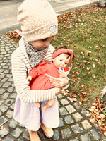 Beanie Leomuster mit reflektierendem Herzchen