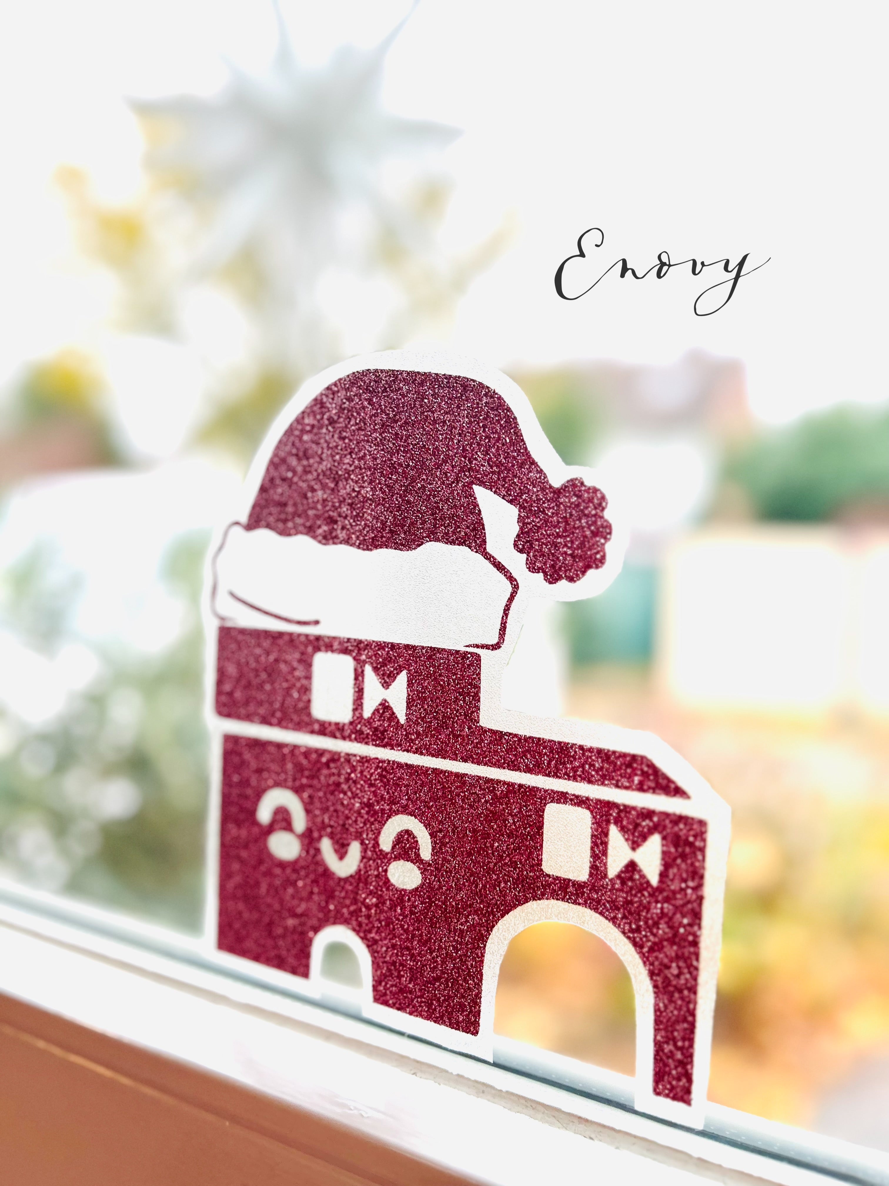 Fensterbild weihnachtliches Schelmentürmchen