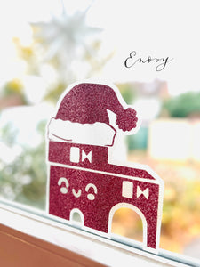 Fensterbild weihnachtliches Schelmentürmchen