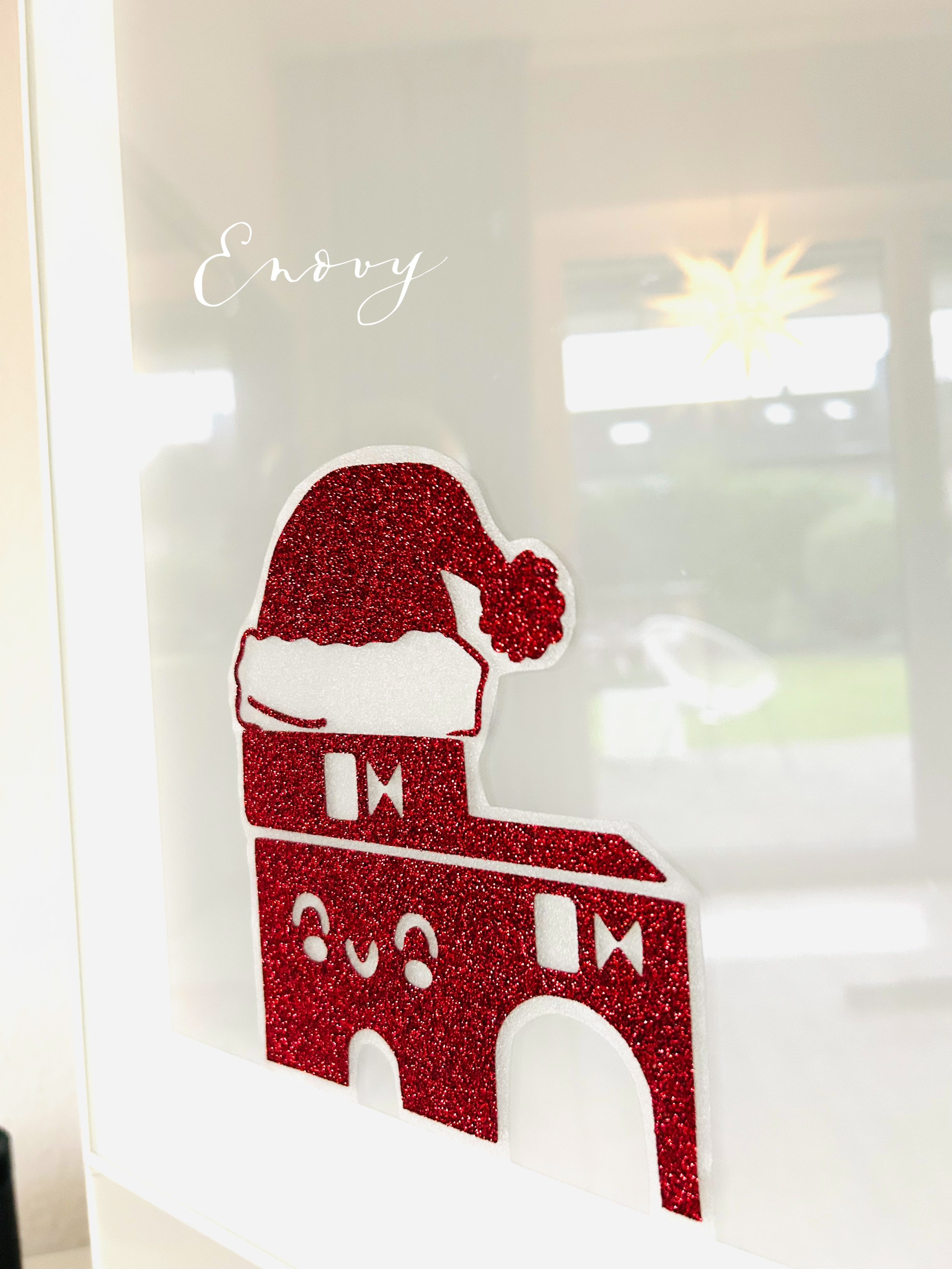 Fensterbild weihnachtliches Schelmentürmchen