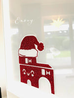 Fensterbild weihnachtliches Schelmentürmchen
