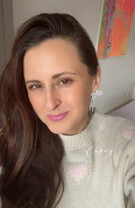 Sofortkauf Kuschelpulli pink mit orangenen Herzchen