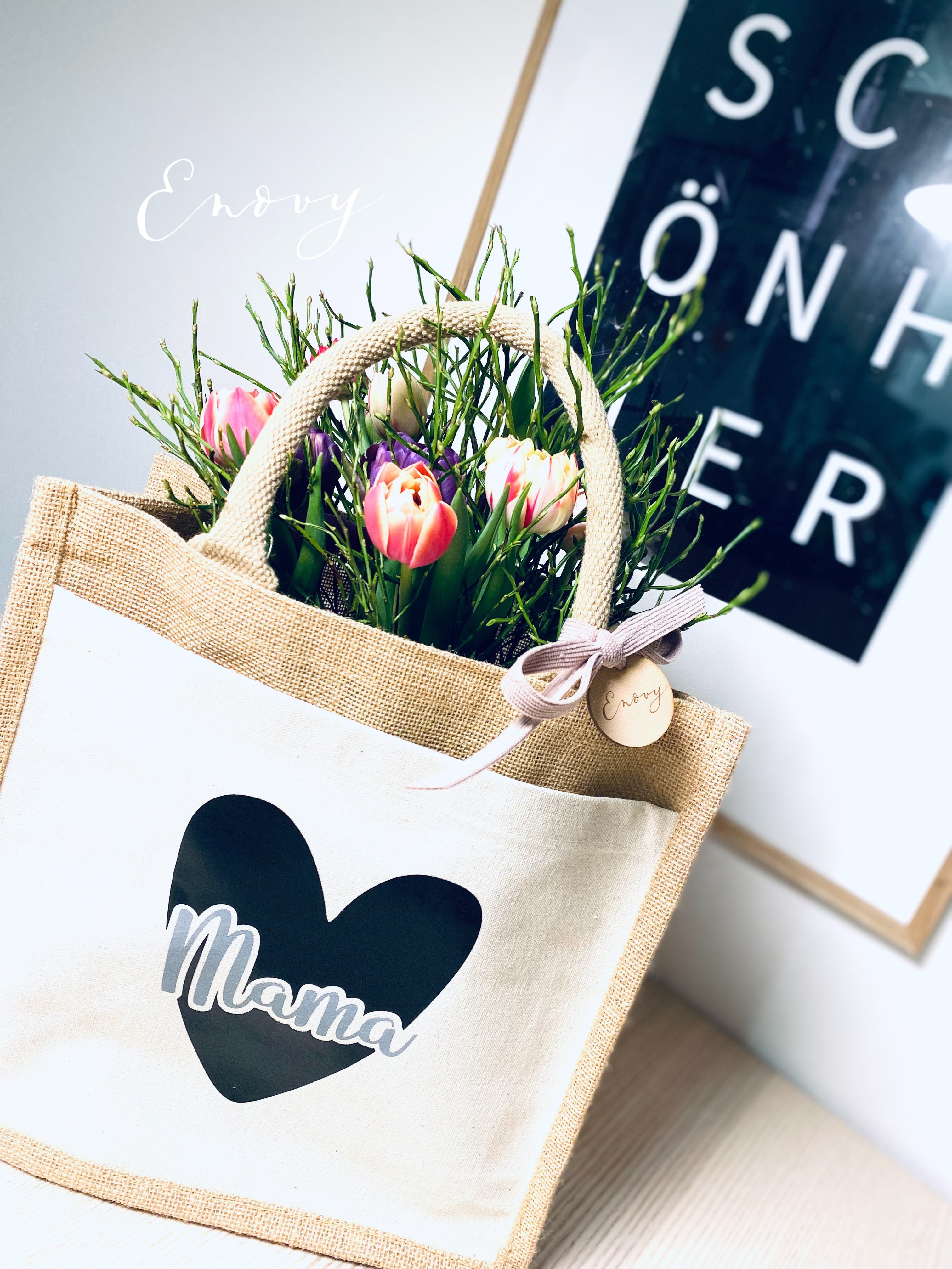 Shoppingbag aus Jute "Mama-Edition"