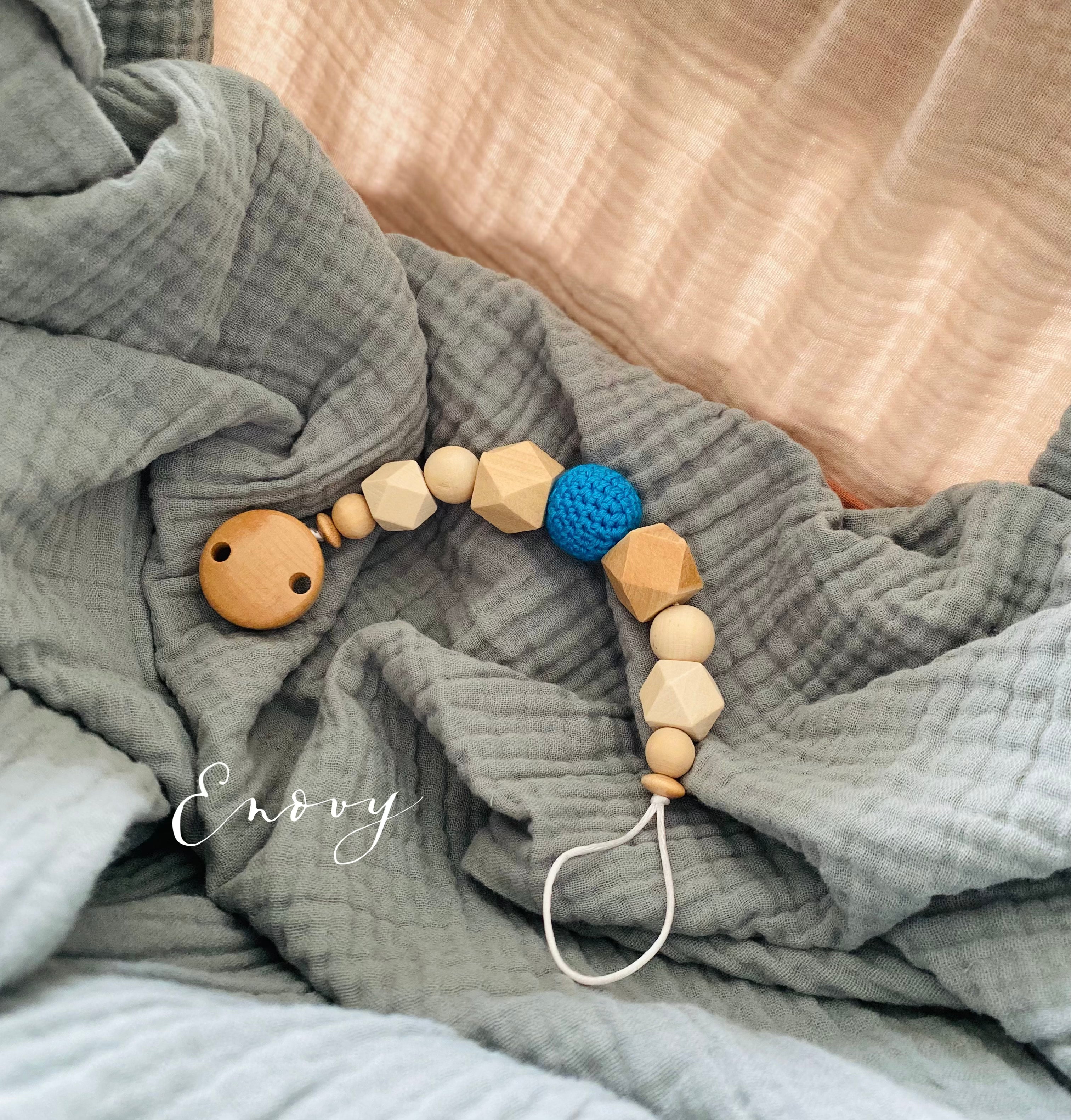 Schnullerkette blau von Enovy-Kindermode