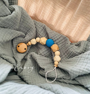 Schnullerkette blau von Enovy-Kindermode